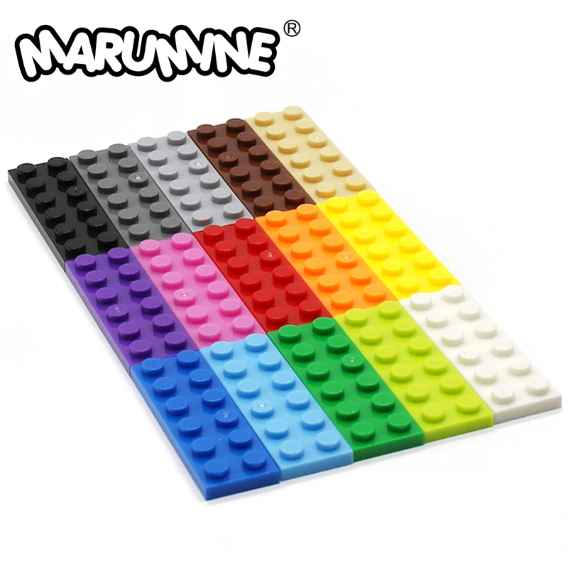 Marumine 2X6 Dots Grondplaat 30Pcs Diy Bouwstenen Speelgoed Accessoires 3795 Creëren Moc Bakstenen Deel Compatibel Alle grote Merken