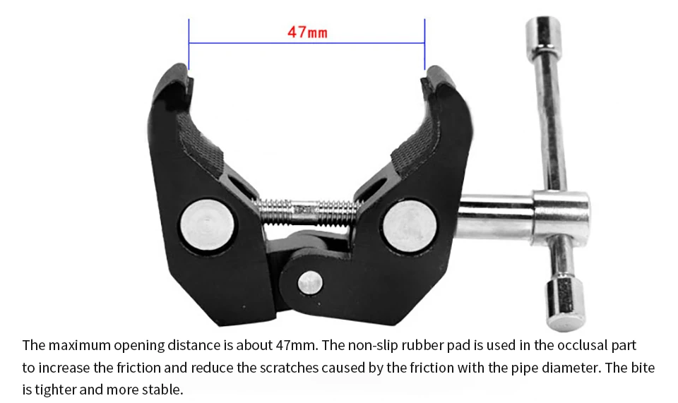 Super Clamp Mount Halter mit Stativ Kugelkopf Adapter für Gopro für Insta360 DSLR Monitor LED Blitzlicht Kamera Röhren halterung – Detail 15