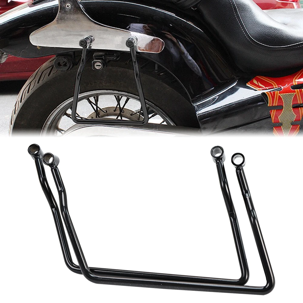 Motorcycle Saddlebag Support Bar Bracket Mount For Honda Shadow VT400 VT750 VT1100 VTX1800 1300 Fury Steed VT600 Magna 250 VF750