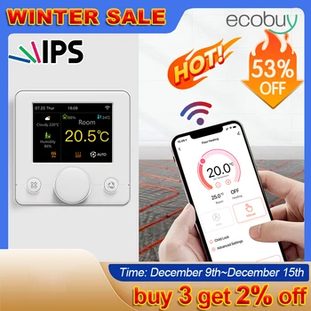 Tuya Smart Home Wifi Thermostat สําหรับทําความร้อนใต้พื้น Programmable Thermoregulator สําหรับพื้นอุ่น Alexa Google Home Smart Life