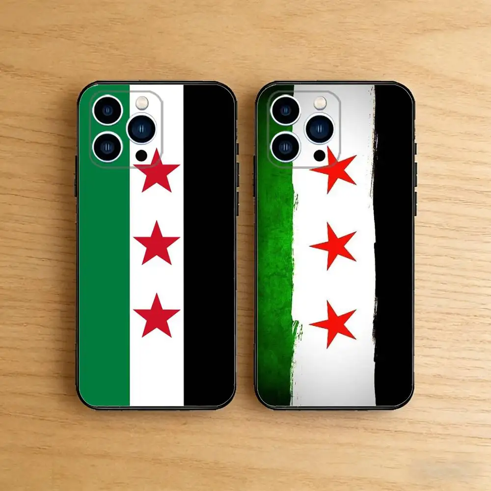 

Free Syria Flag Case For iPhone 17 16 Pro Max Air 15 14 Plus 12 11 Soft Shockproof Cover
