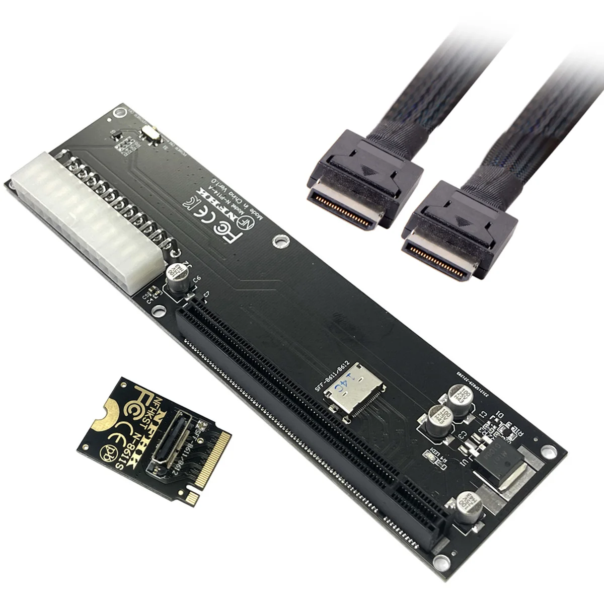 Cablecc  Host Adapter for GPD WIN Max2 External Graphics Card & SSD PCI-E 3.0 M.2 M-key to Oculink SFF-8612 SFF-8611