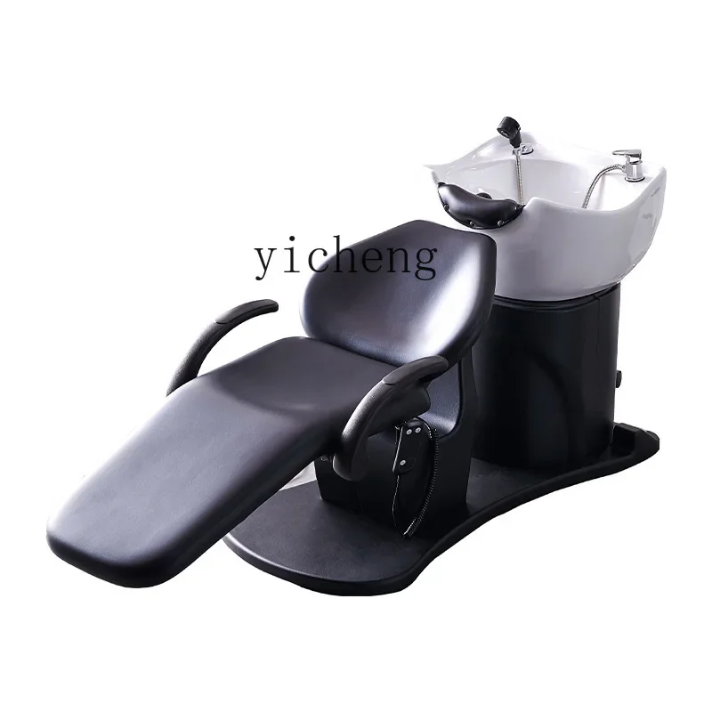 Xl Lying Half Shampoo Chair Flushing Bed Massage Couch Barber Shop Ceramic Basin Salon Bed