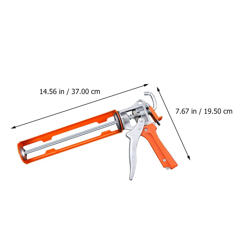 1 قطعة أداة السد المنزلية دليل الغراء مطلق النار هيكل معزز السلس أسفل خدمة طويلة الحياة المضادة للتدفق البرتقالي