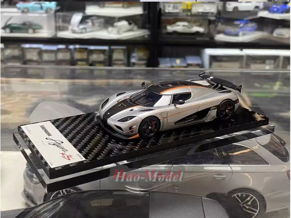 GRYNING 1/43 Voor KOENIGSEGG Agera Rs Limited Hars auto Diecast Model Auto Simulatie Speelgoed Verjaardagscadeautjes Hobby Display Collectie