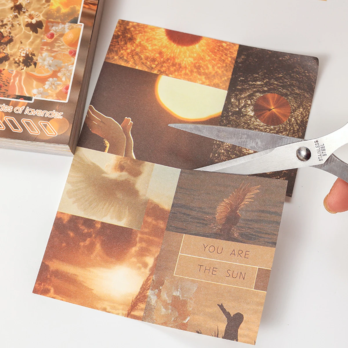 100 ورقة في كل عبوة من ورق الحرف اليدوية العتيق القابل للكتابة، تتميز بأنماط زهور الفراشات المختلفة، لتزيين الكمبيوتر المحمول بنفسك #5