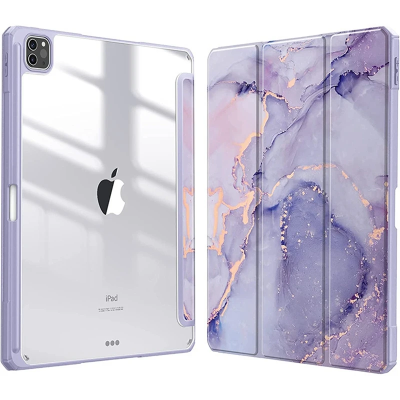 

Умный чехол из искусственной кожи для iPad Air 4th 5th iPad 10th 10.9 Funda для iPad Pro air 11th 11th 8th 9th 10.2 2 9.7 3 10.5 Прозрачный чехол