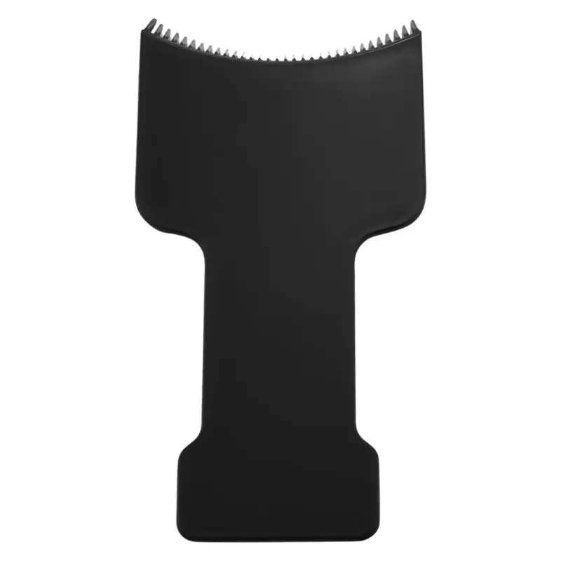 YCOC-6Pcs Long Hair Highlighting Sectioning Board Barber Flat Top Paddle Board Comb (Black)