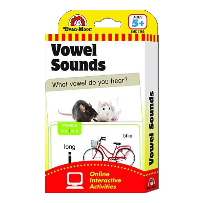 

Evan-Moor Flashcards: Vowel Sounds,aged 7 8 9 10, English card book 9781609639419