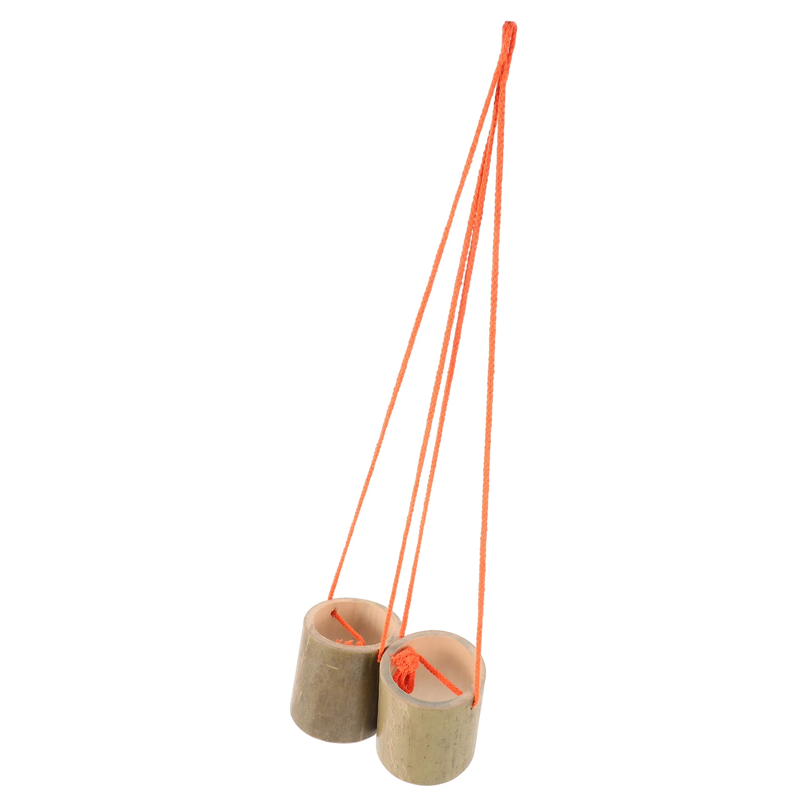 

2 Pcs Bamboo Stilts Balance Toy for Training Children Toys Tube Kids Bucket Walking Parent-child Interactive