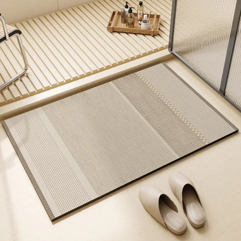 Bathroom floor mats diatomaceous earth absorbent mats for toilets entrance carpets and walk-in mats at entrances view 2