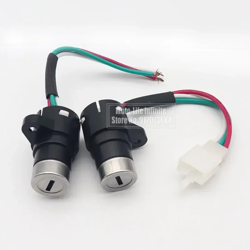 1 Set Universal Electric Bicycle Ignition Switch Key Power Lock small head lock motorcycle lock For Elec tric Scooter E-bike