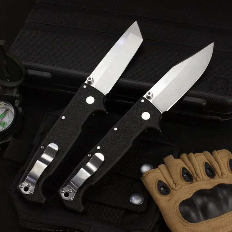 SR1 มีดพับ 8Cr14 ใบมีดเส้นใยไนลอน Handle Camping Survival การล่าสัตว์กลางแจ้งยุทธวิธีกระเป๋ายูทิลิตี้มีด EDC Multitool