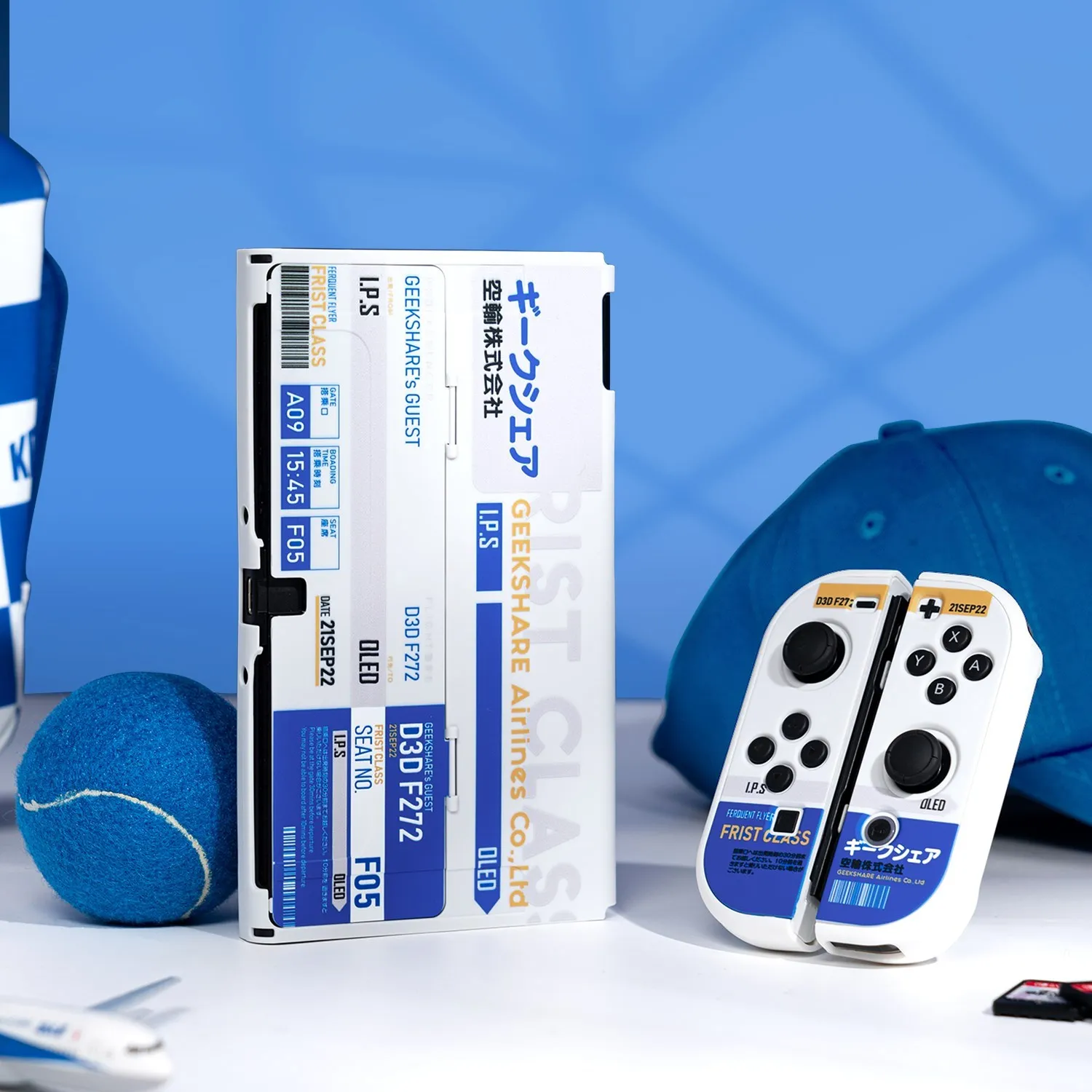 Geekshare escudo para interruptor oled acessórios nintendo switch game console anfitrião capa macia split joy-con capa protetora 2022 novo