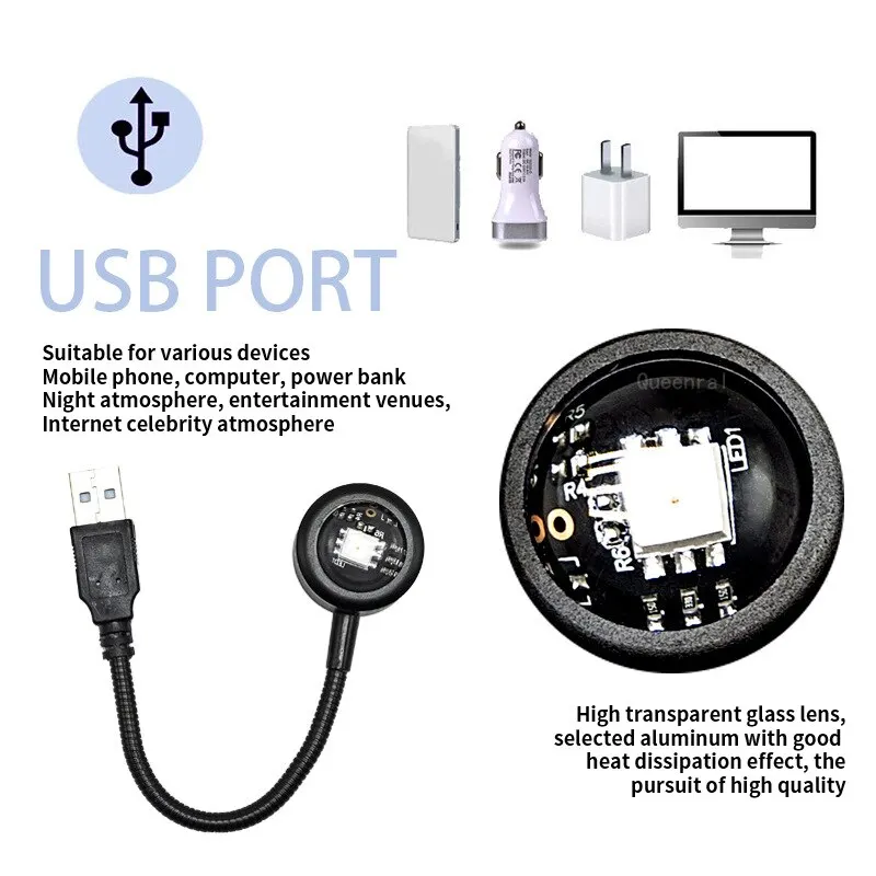 Luz LED de puesta de sol con carga USB, proyector de luz nocturna de neón colorido, lámpara de pared, atmósfera decorativa, lámpara de iluminación de autofotografía