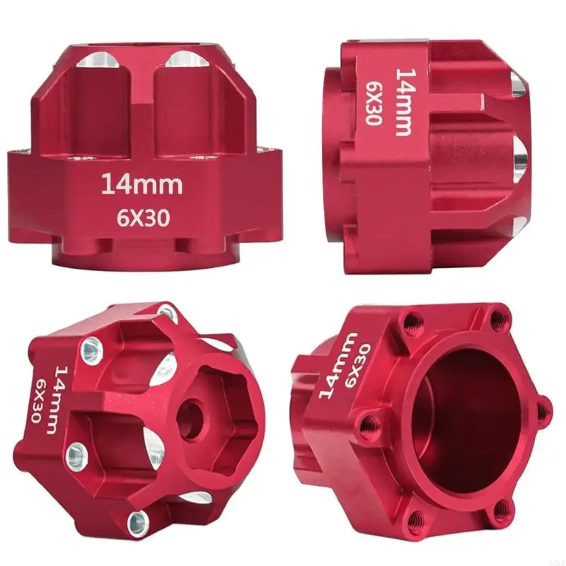 2Pcs Aluminum Wheel Hub Adapters High Strength Wheel for 1/10 Trucks with 12mm & 14mm Compatibility A2UB