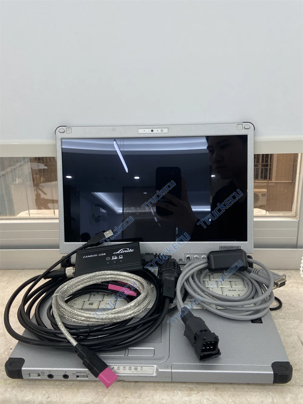 Professional Linde Canbox Doctor Forklift Scanner LSG Pathfinder Diagnostic Software Tool Full Package With CF C2 Laptop