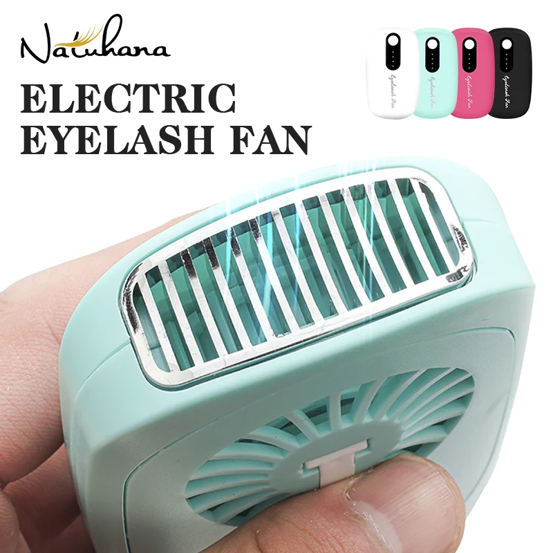 NATUHANA USB charging Eyelashes Dryer Plant False Lashes bladeless Fan Electricity Consumption Weather Machine Organ Makeup Tool