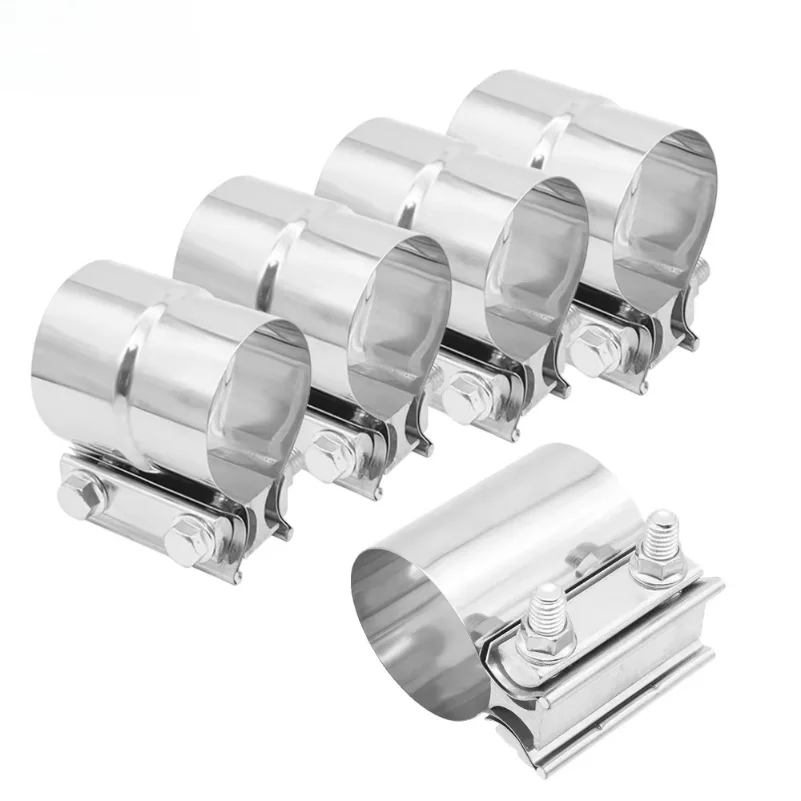 Exhaust Butt Joint Band Clamp 304 Stainless Steel Sleeve Coupler 2