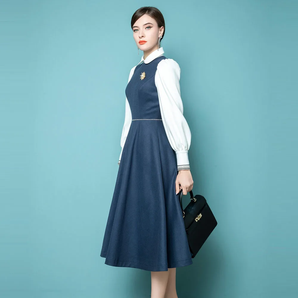 High End Small Fragrance Retro Vest Skirt Ladies' Temperament Dress