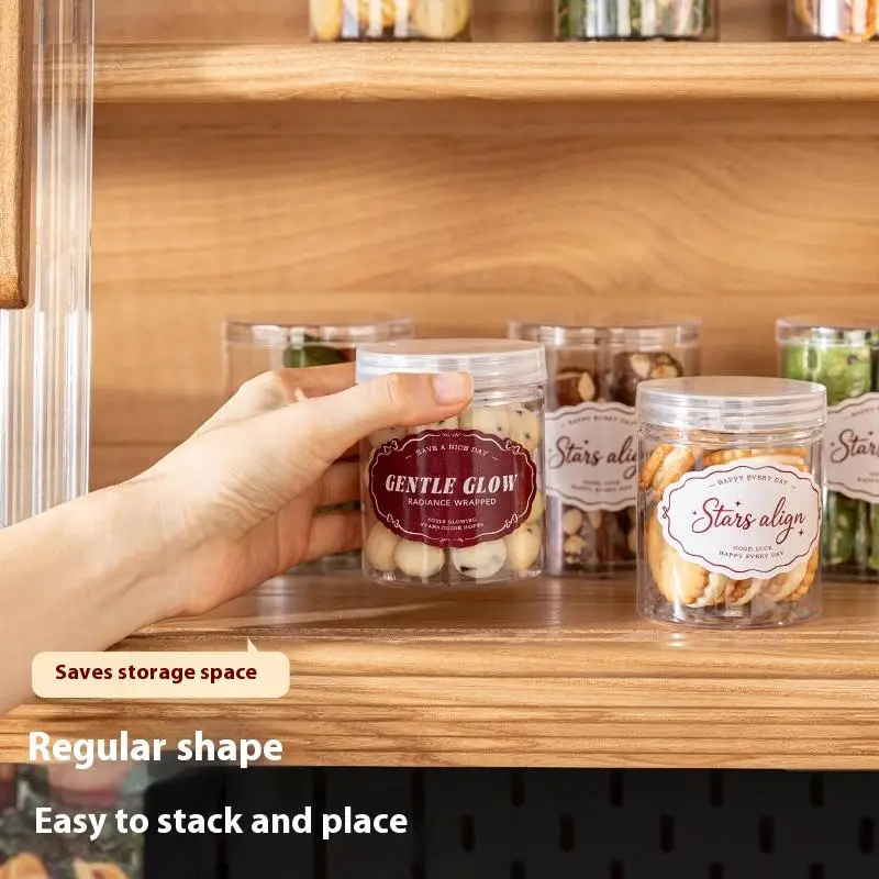 ขวดพลาสติกเปล่าใสปากกว้างสำหรับเก็บอาหาร ขนม คุกกี้ ภาชนะเครื่องสำอาง ครีมทาหน้า กระปุกตัวอย่าง