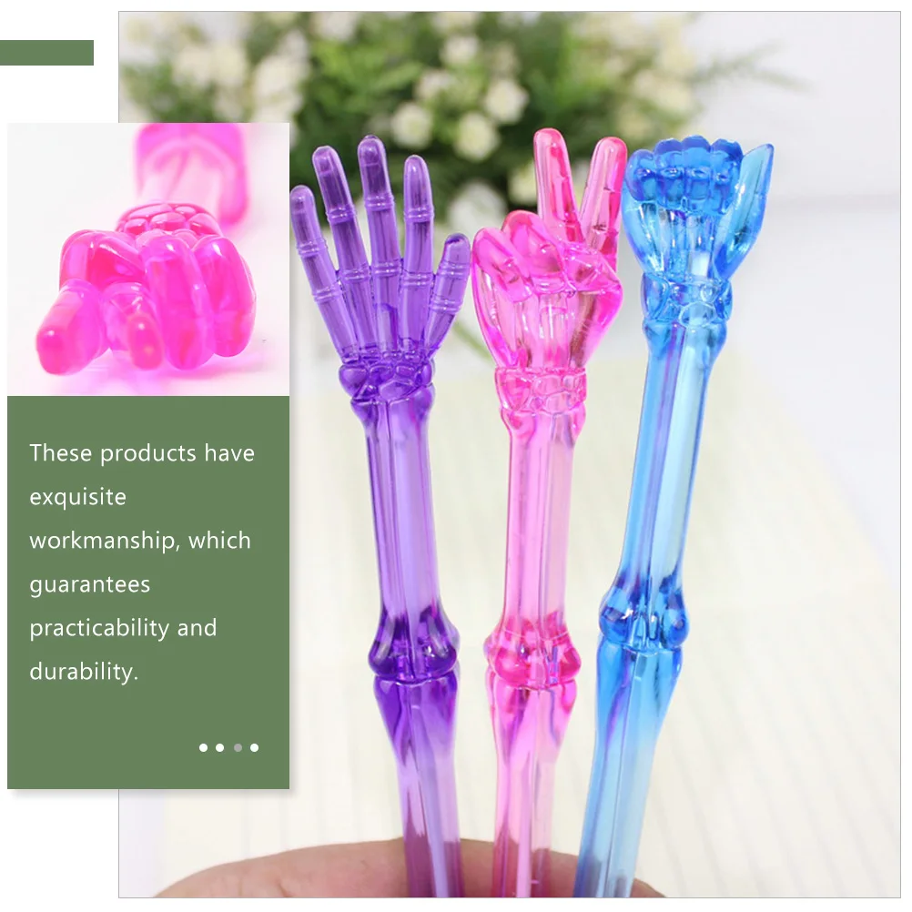 

Набор из 10 гелевых ручек с дизайном «Камень, бумага, ножницы», быстросохнущие пигментные чернила для ежедневного письма, школьные принадлежности, синие забавные ручки