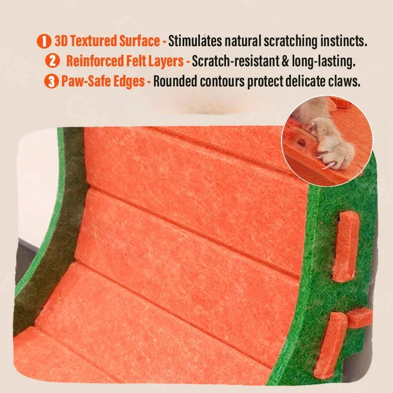 لوحة خدش للقطط على شكل حرف L قابلة للفصل أريكة للقطط مقاومة للاهتراء ومقاومة للخدش لعبة مخلب الطحن سرير للقطط