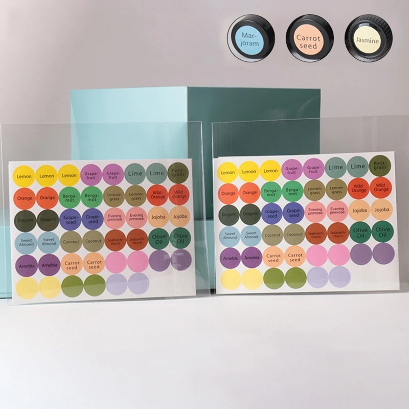 에센셜 오일 병 Dropshipping에 대 한 192pcs/시트 실용적인 다채로운 종이 스티커 라벨