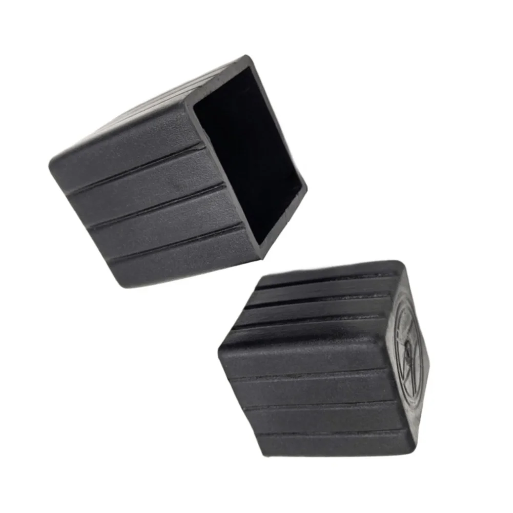 4pcs Fitness Equipment Square End Cap Foot Cover Protectors Gym Accessories Portable Fitness Equipment