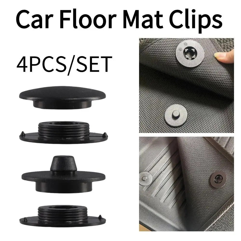 Conjunto de 4 Clips para Tapetes de Carro, Fivelas de Fixação Antiderrapantes de Dupla Camada, Clipes de Fixação para Carpete, Acessórios Universais p