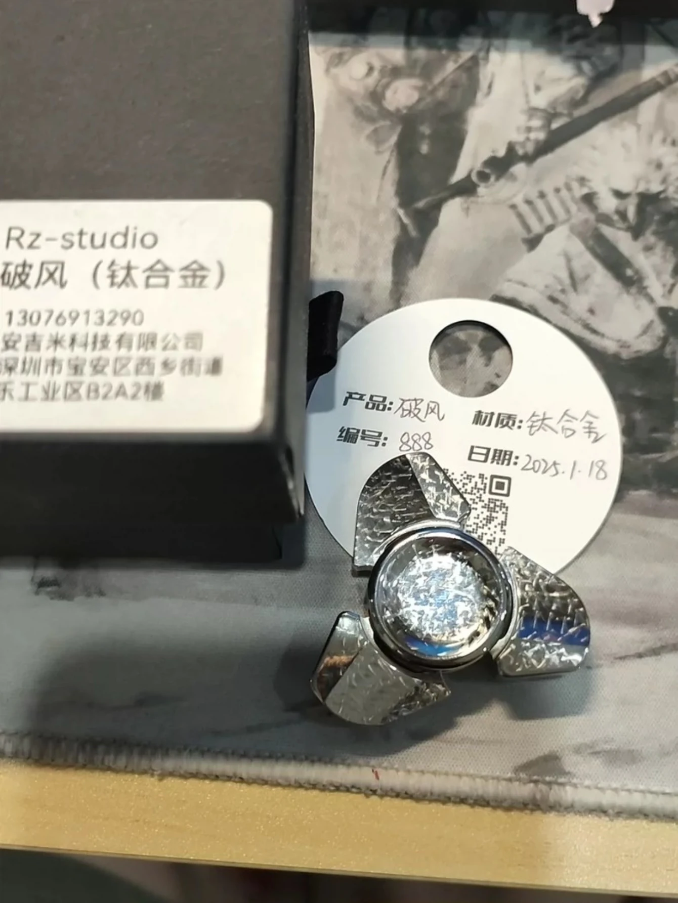 

Rz Studio EDC Гироскоп на кончиках пальцев Полировка из титанового сплава
