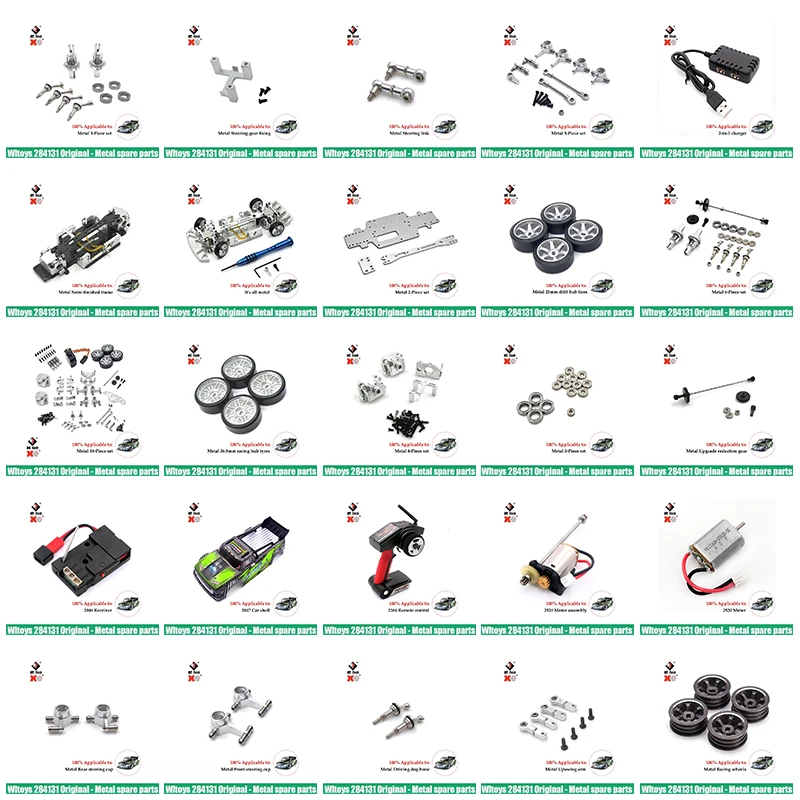 

WLtoys 1/28 284131 K969 K979 K989 K999 Радиоуправляемые автомобильные детали Металлическое обновление Поворотный рычаг Рулевая чашка Амортизатор Рулевая тяга Амортизатор