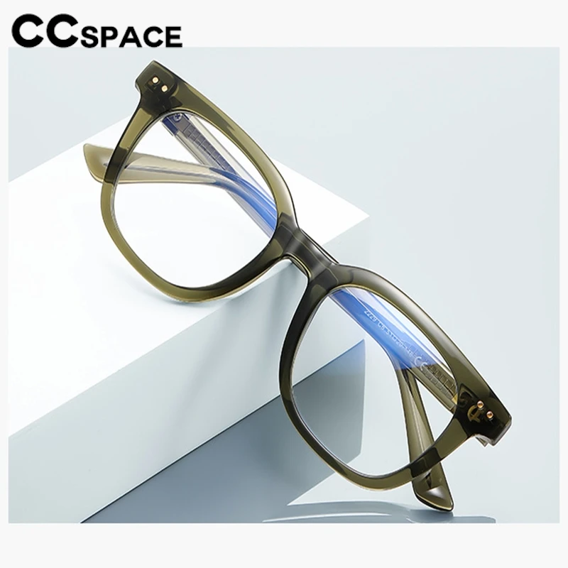 Classics Rivet Rotundity Anti Blue Light Man Reading Glasses Fashion Commute TR90 Eyeglass Frame Customized Prescription Goggles