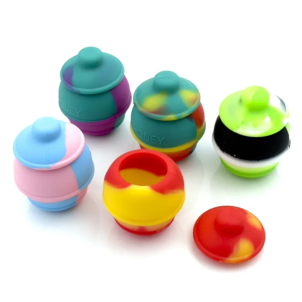 Silicone Honey Wax Oil Container 35ml Storage Box Smoking Accessories