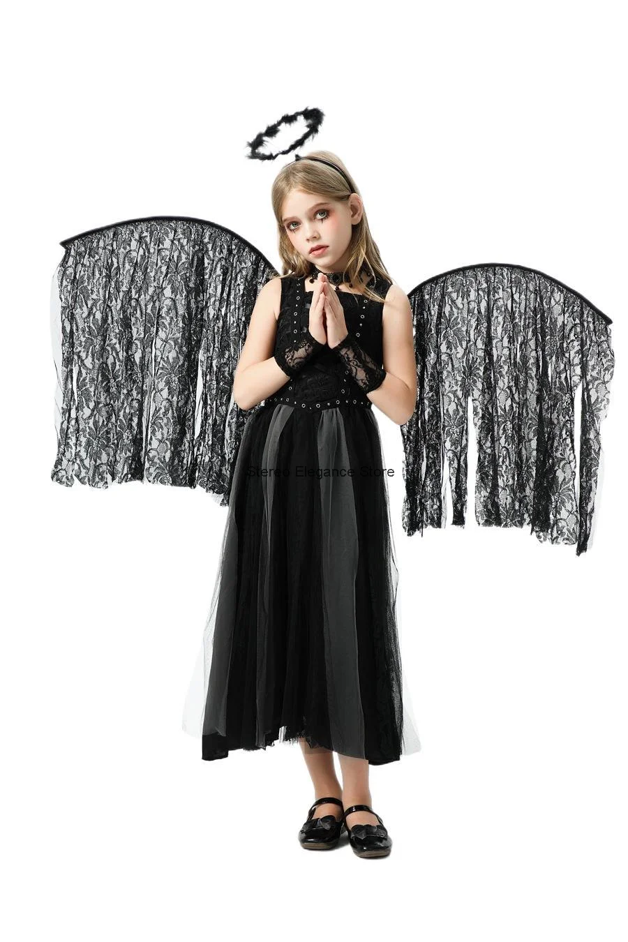 Halloween Children's Clothing Angel Devil Girl Cosplay Night Elf Children's Wear Performance Dress