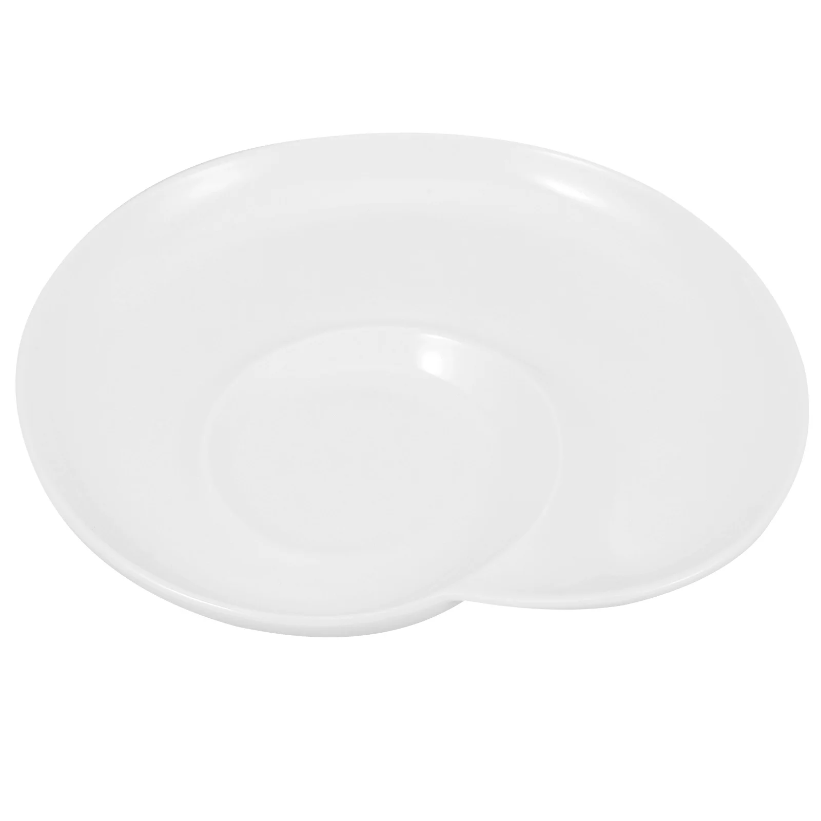 

Divided Ceramic Plate 2 Compartment Sauce Dipping Snack Fruit Dessert Serving Tray for Wedding Party Breakfast Dinner Home Decor