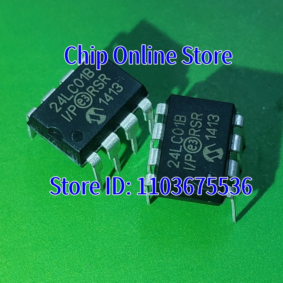 5~100pcs  24LC01B-I/P  24LC01B  DIP8  New Original  EEPROM