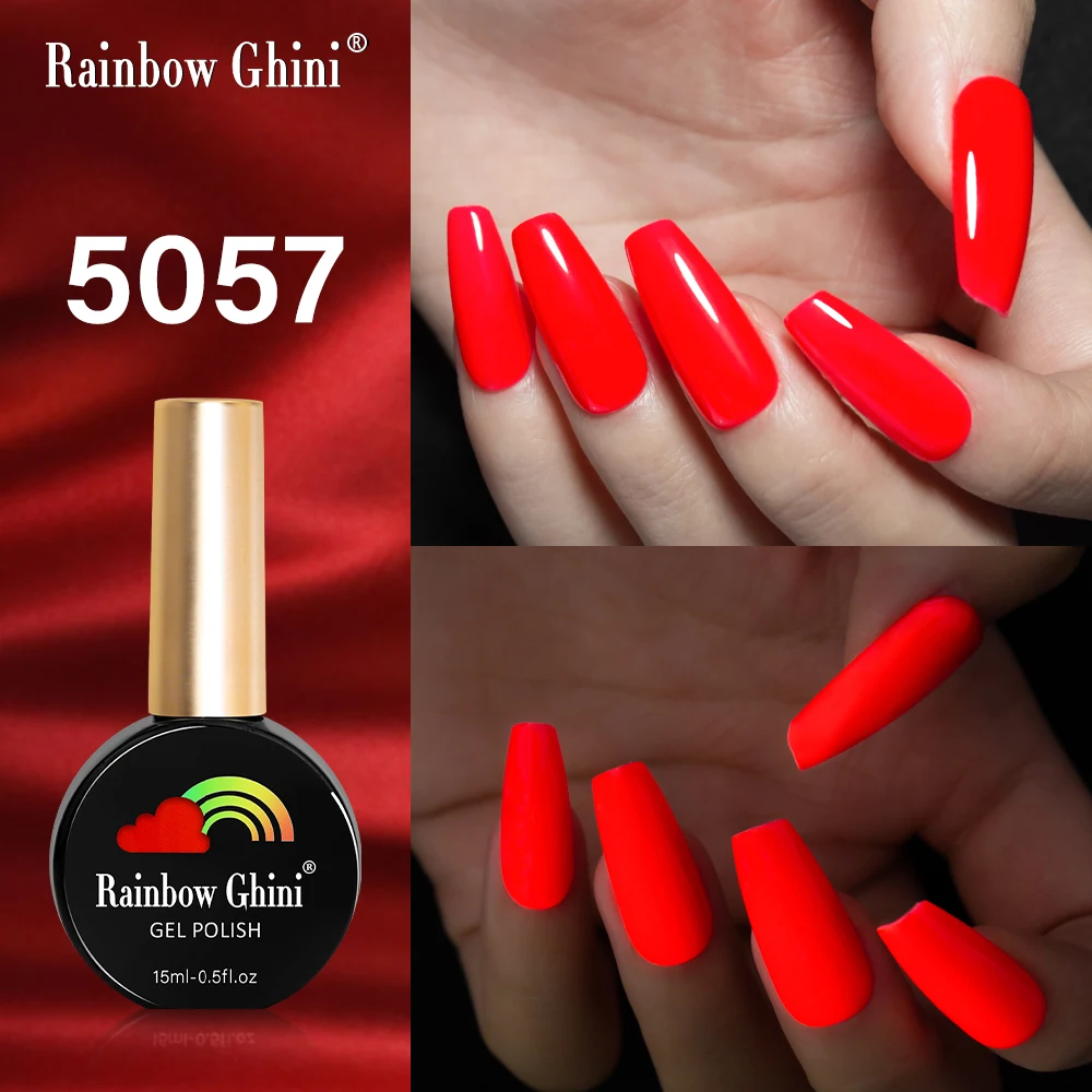 

Rainbow Ghini 15 мл флуоресцентный гель-лак для ногтей яркий гель для ногтей полуперманентный лак цвета допамина дизайн ногтей