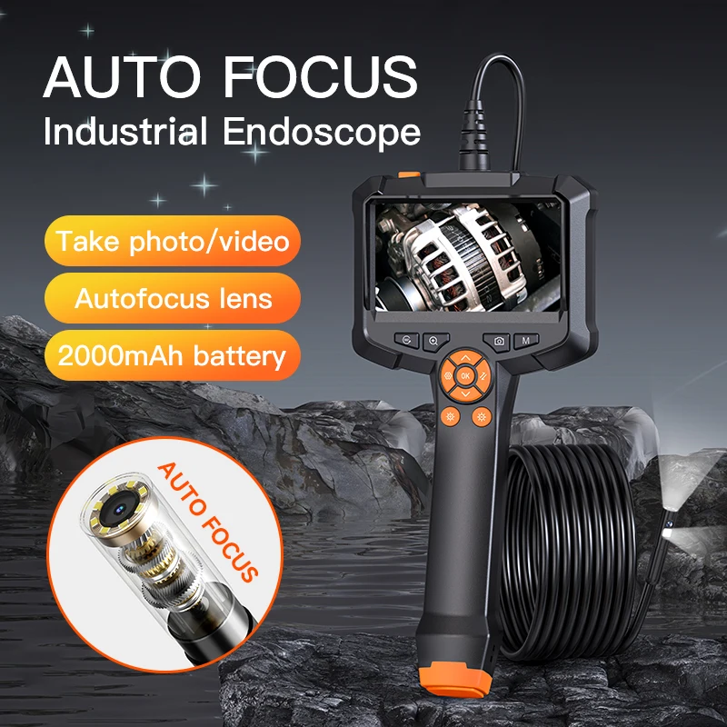 ANESOK G30-A Industrial Inspection Endoscope Camera 1080P HD 8mm Single Dual Lens Car Engine Home Pipe Sewer for Diagnostic Tool