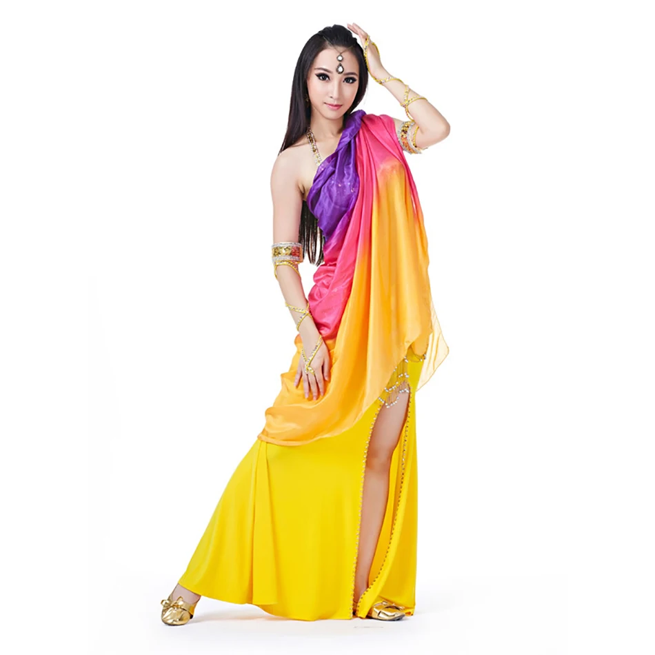 성인용 가벼운 손 베일 스카프, 실제 실크 베일 스카프, 벨리 댄스 액세서리, 200x110 cm 사이즈