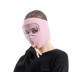 Thermal Ski Masks Creative Dustproof Fleece Winter Mask Anti Fog Lens Protection Face Mask Woolen Face Mask Bicycle