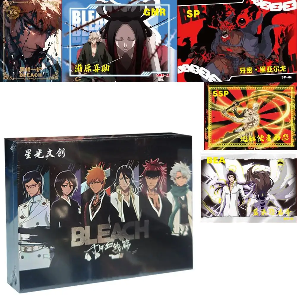 

New Bleach collectible Cards Full Set Original Collection Anime Characters Anime Cartas Games Card Box Children Birthday Gift