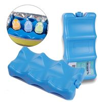 650ml Blue Gel Freezer Ice Blocks Reusable Cool Cooler Pack Bag Water injection Picnic Travel Lunch Box Fresh Food Storage