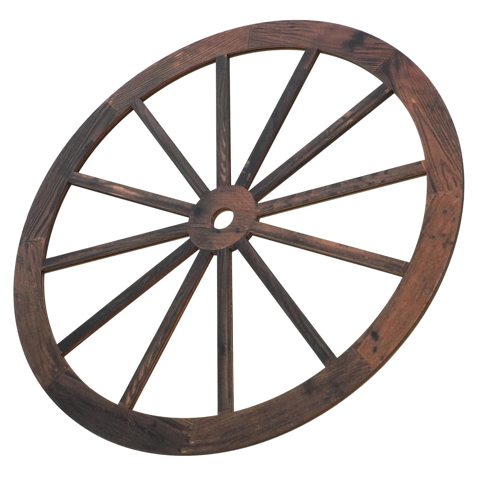 

Wooden Wagon Wheel Wall Decor Simple Rustic Style Home Office Garden Hanging Decoration Wagon Wheel Wall Decor