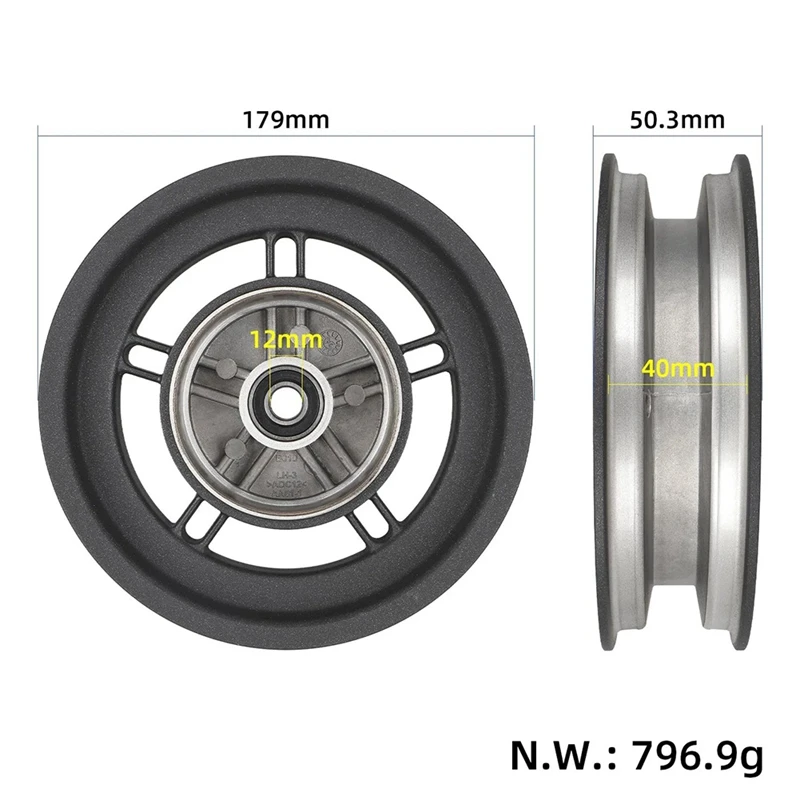 

Front Wheel Hub for 5 Electric Scooter Aluminum Alloy Rim Wheel Scooter Replacement Parts