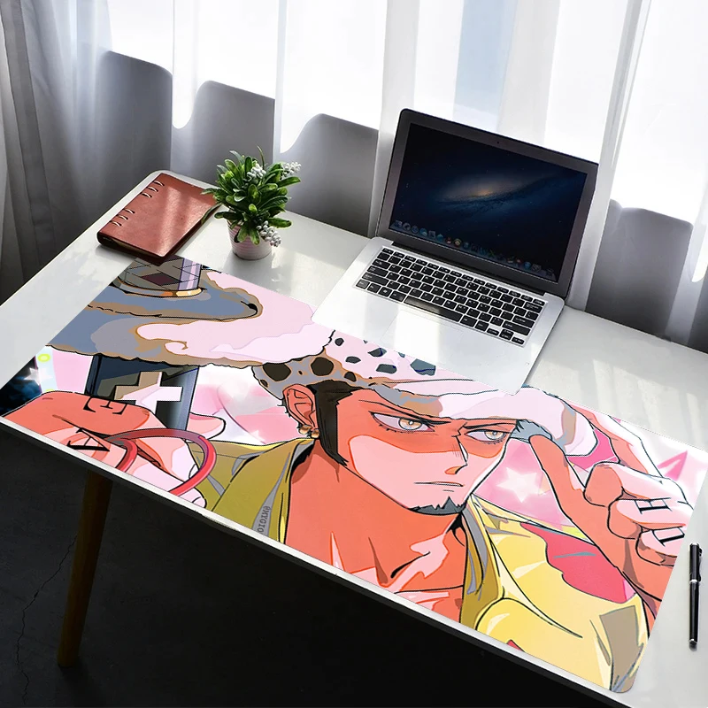 

Mouse Pad Office PC Gaming Accessories Keyboard Pad Print Mousepad Laptop One Piece Trafalgar D Water Law Anime Desk Mouse Mat