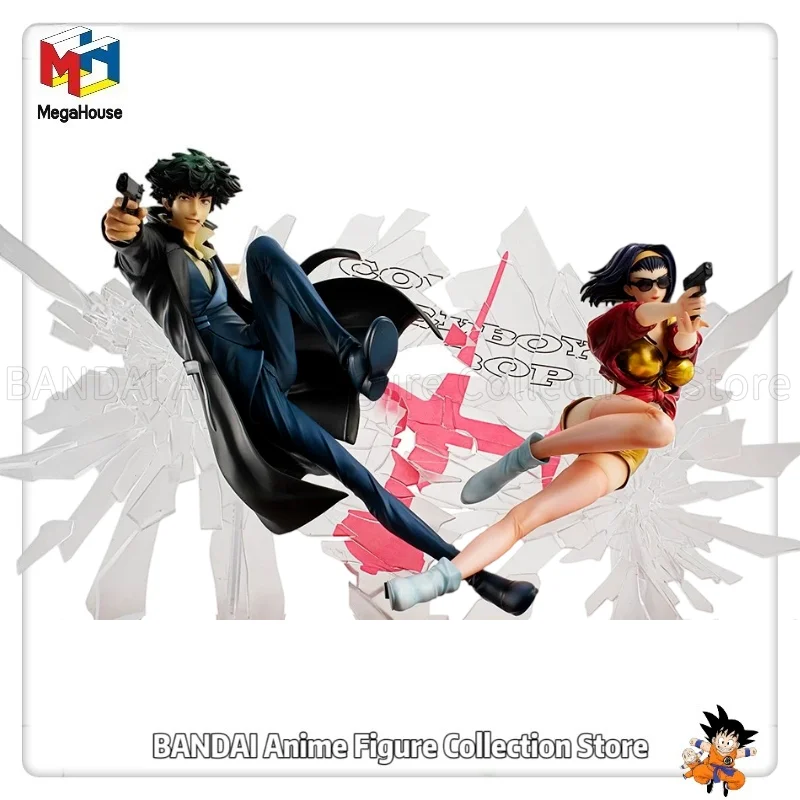 In Stock Original MegaHouse Cowboy Bebop Spike Spiegel & Faye Valentine 1/8 1st GIG SET Anime Figure Collectibles Birthday Gift