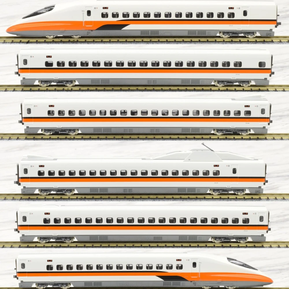 รถไฟจำลอง KATO รุ่น N-type 1/160 หมายเลข 700T ไต้หวัน-แชนเนล ความเร็วสูง ​ ​ รถไฟ 10-1476/1477 ชุดรถไฟ 12 ตอน ของเล่นเด็กผู้ชาย ของขวัญ