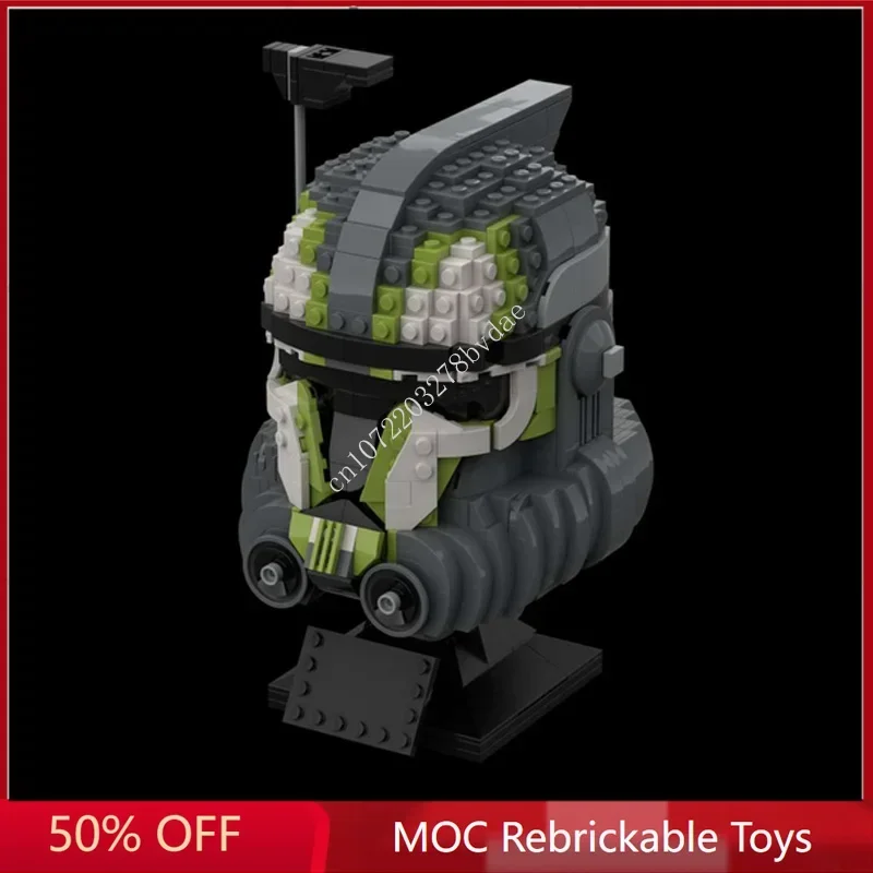 916PCS Star Plan Helmet Clone arc Lambent Seeker MOC Space Battle Model Building Block Architecture Education Assembly Model Toy