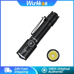 Wurkkos TD05 18650 Self Defense EDC Light  Rechargeable Tactical Flashlight 1800LM LED Lamp IP68 Outdoor Lighting Dual Switch